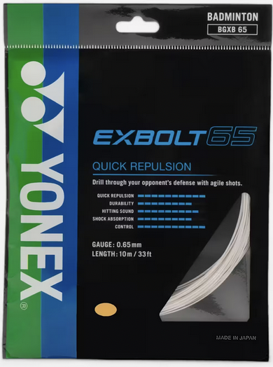 cordage badminton exbolt65 yonex